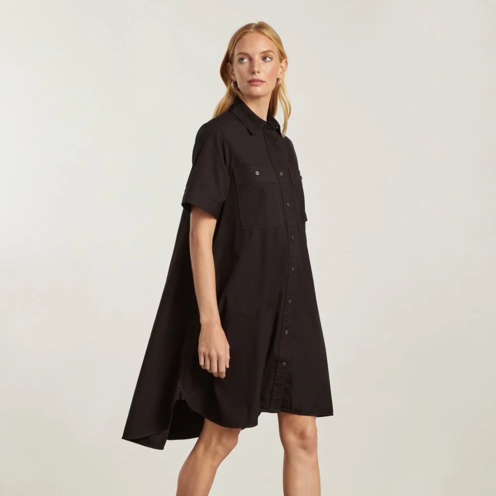 Everlane Day Tripper Dress - Black XXS